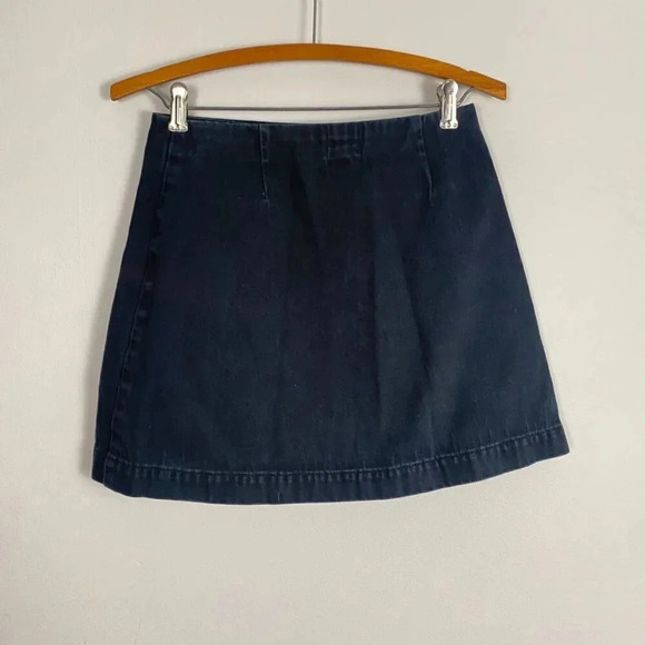 BDG Black Denim Wrap Skirt - Picture 5 of 8